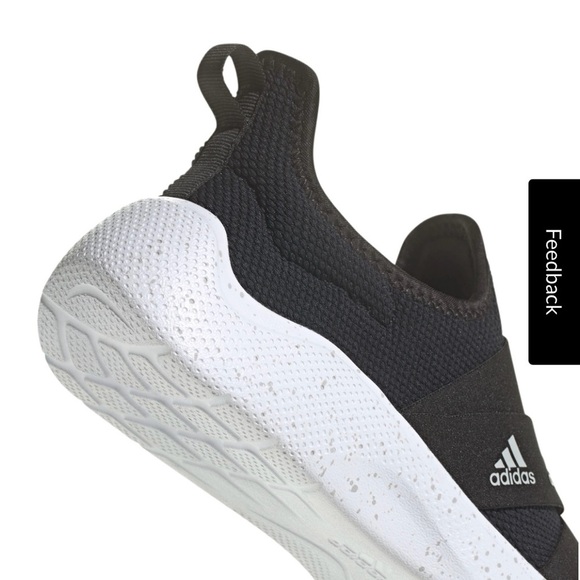 Adidas puremotion adapte Black and White Slip-On Sneakers size 7 women - Picture 9 of 14